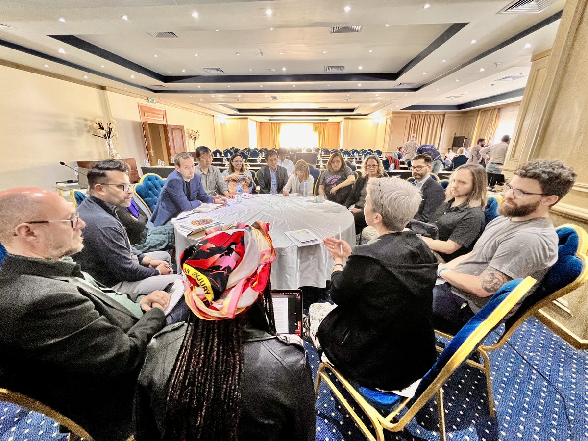 IndustriALL_GU's tweet photo. Roundtable on national #TustTransition agreements and laws
chaired by @lonorge and @_cosatu
Are your countries reporting on JT in their Nationally Determined Contributions (NDCs) to UNFCCC?
#COP27 @ituc #UnionStrategyCOP27 https://t.co/NbIXP4YTMh