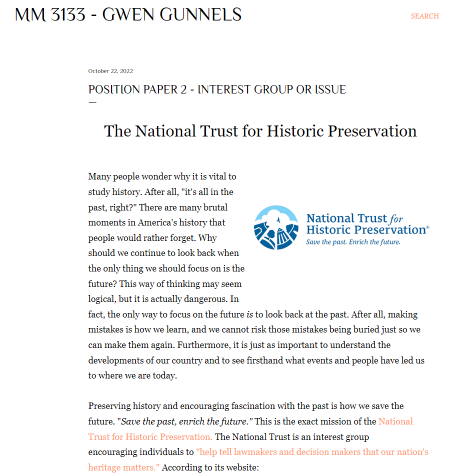 ProfJReppertSAU's tweet photo. #MM3133 - Updated Grades for all Projects on Blackboard - MM 3133/Media and Politics - Fall 2022 Example (Gwen Gunnels) | https://t.co/loiSLJM2Od https://t.co/0UqC2ktmWs