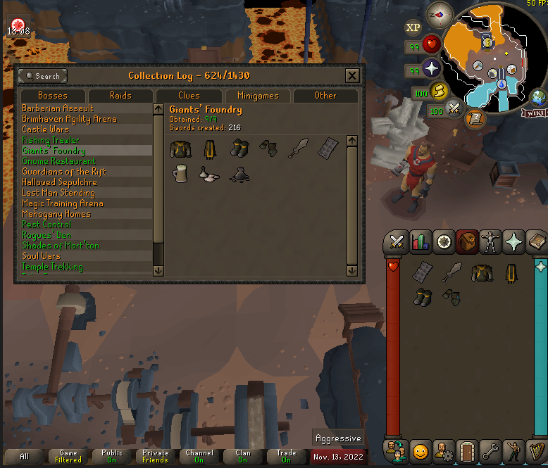 NirnaeOSRS's tweet photo. Giants' Foundry done ✅ https://t.co/l4arUGlQ6I