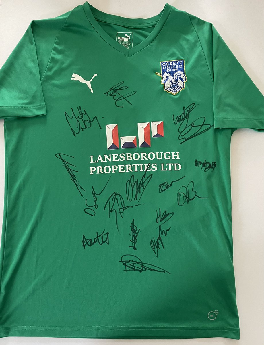 Shirt will be sent out this week <a href="/Mickleover_FC/">Mickleover FC</a> from the <a href="/OssettUnited/">Ossett United FC</a> squad! #strongertogether #footballfamily #finbowen #number1 #keepersunion