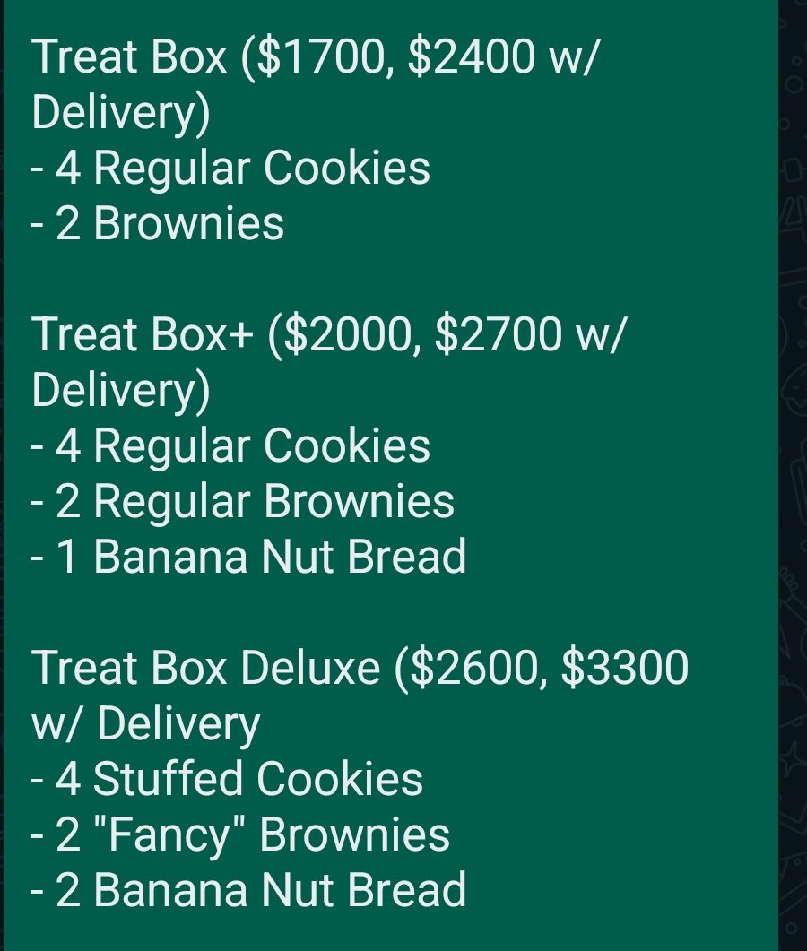 brandodunnjr's tweet image. GOOD MORNING, MY SIDE!
Here's the price list and for upcoming orders!

Delivery will be $700 through @SentPost

Remember to follow my business page (Instagram.com/by_thepantrypig) for more content and information.