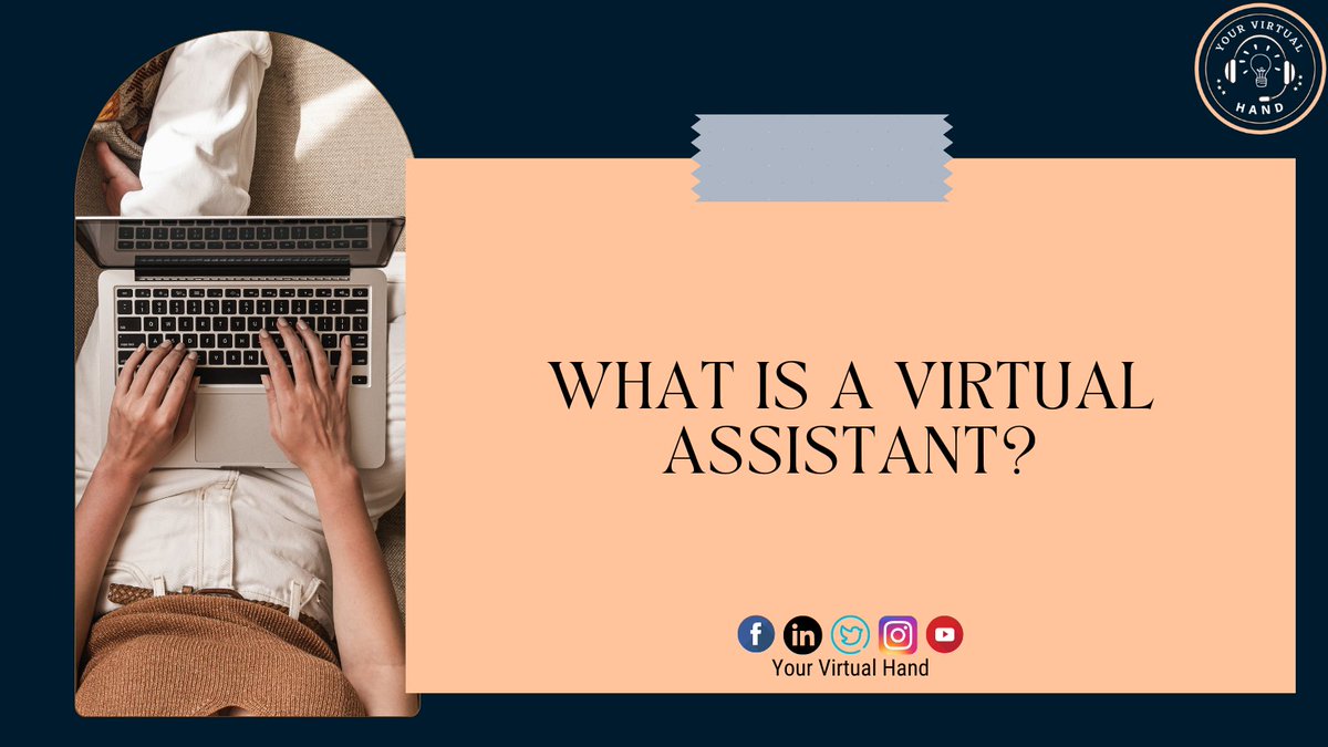 YourVirtualHand's tweet photo. An independent contractor who provides administrative services to clients while operating outside of the client's office. 👩🏻💻
To know more about virtual assistants, click https://t.co/02RYeCIlVw.
Let's get connected!
#YourVirtualHand
#WhatIsAVirtualAssistant https://t.co/8DhgrmRPe8