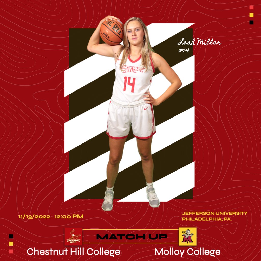 CHCAthletics's tweet photo. Round 2!! Women's basketball takes on Molloy College at 12pm today at Jefferson University make sure to tune in!!
#ROLLOUT #GRIFFNATION #WBASKETBALL https://t.co/R07O9ca8d8
