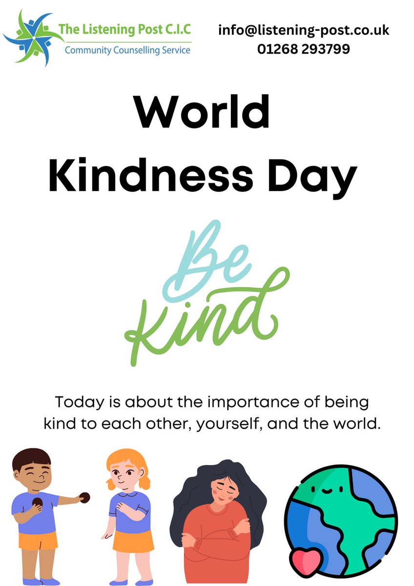 #mentalhealth #counselling #essexcounselling #basildonmentalhealth #basildoncounselling #essexmentalhealth #time2talk #endstigma #kindness #worldkindnessday