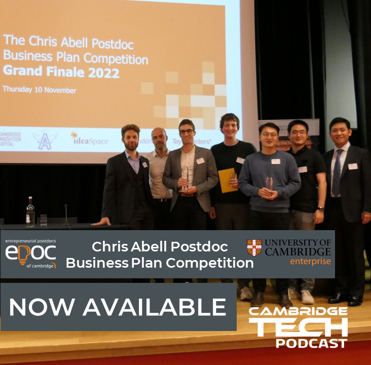 Cambridge Tech Podcast (@camtechpod) on Twitter photo 6 finalists pitch - but who will take away the prize?
LISTEN NOW cambridgetechpodcast.com/episodes #CamTechPod <a href="/UCamEnterprise/">Cambridge Enterprise</a> <a href="/EPOCambridge/">EPOC</a> <a href="/cic_vc/">Cambridge Innovation Capital</a> <a href="/Oxbridge_Angels/">Oxbridge Angels</a> <a href="/StartCodon/">Start Codon</a> <a href="/TaylorVinters/">Taylor Vinters (part of the Mishcon de Reya group)</a>
<a href="/AlanCowleyLegcy/">Alan Cowley's Legacy</a> 6 finalists pitch - but who will take away the prize?
LISTEN NOW cambridgetechpodcast.com/episodes #CamTechPod <a href="/UCamEnterprise/">Cambridge Enterprise</a> <a href="/EPOCambridge/">EPOC</a> <a href="/cic_vc/">Cambridge Innovation Capital</a> <a href="/Oxbridge_Angels/">Oxbridge Angels</a> <a href="/StartCodon/">Start Codon</a> <a href="/TaylorVinters/">Taylor Vinters (part of the Mishcon de Reya group)</a>
<a href="/AlanCowleyLegcy/">Alan Cowley's Legacy</a>