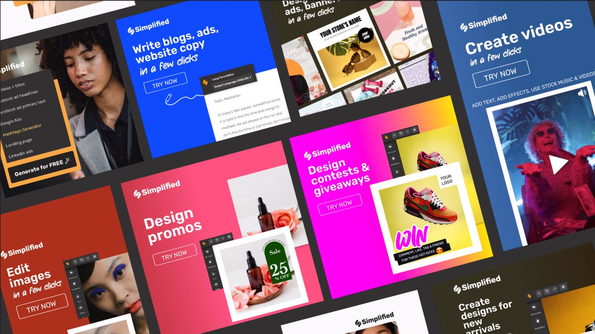 denicmarko's tweet image. 7/ Simplified (@sosimplified)

Simplified is the time-saving, all-in-one app that your modern marketing team can use for collaboration. Millions of free images, videos, and audio clips, thousands of designer templates and more.

simplified.com