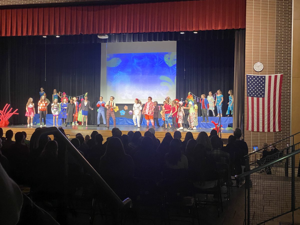 JironandCosmo's tweet photo. I absolutely loved seeing SpongeBob the Musical last night!! Sooo proud of my students who were in it and made it happen. https://t.co/zP8BslHAvh