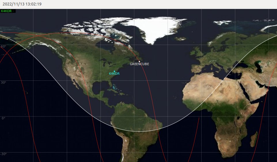 GreenCube apparently very happy w/ a full battery STREAMING 1k2 telemetry down from 5800+ km to anyone listening across a 5-continent footprint 1300utc