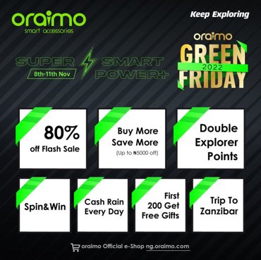 badboydems_'s tweet photo. oraimo is the brand has consistently delivered quality products.
Now use this opportunity to buy and get huge discounts.
#oraimoSuperSmartPower https://t.co/RKZRG6kkmc