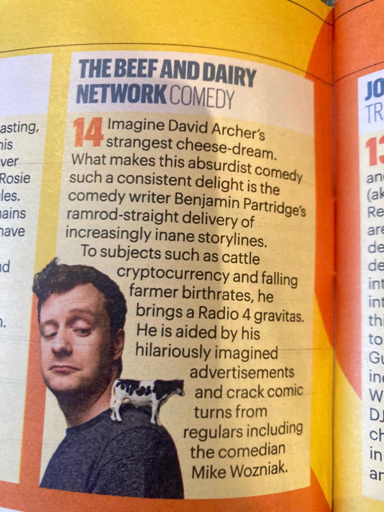 Don't know who "Benjamin Partridge" and "Mike Wozniak" are (???) but thanks to the <a href="/thetimes/">The Times and Sunday Times</a> for featuring the podcast in today's paper.