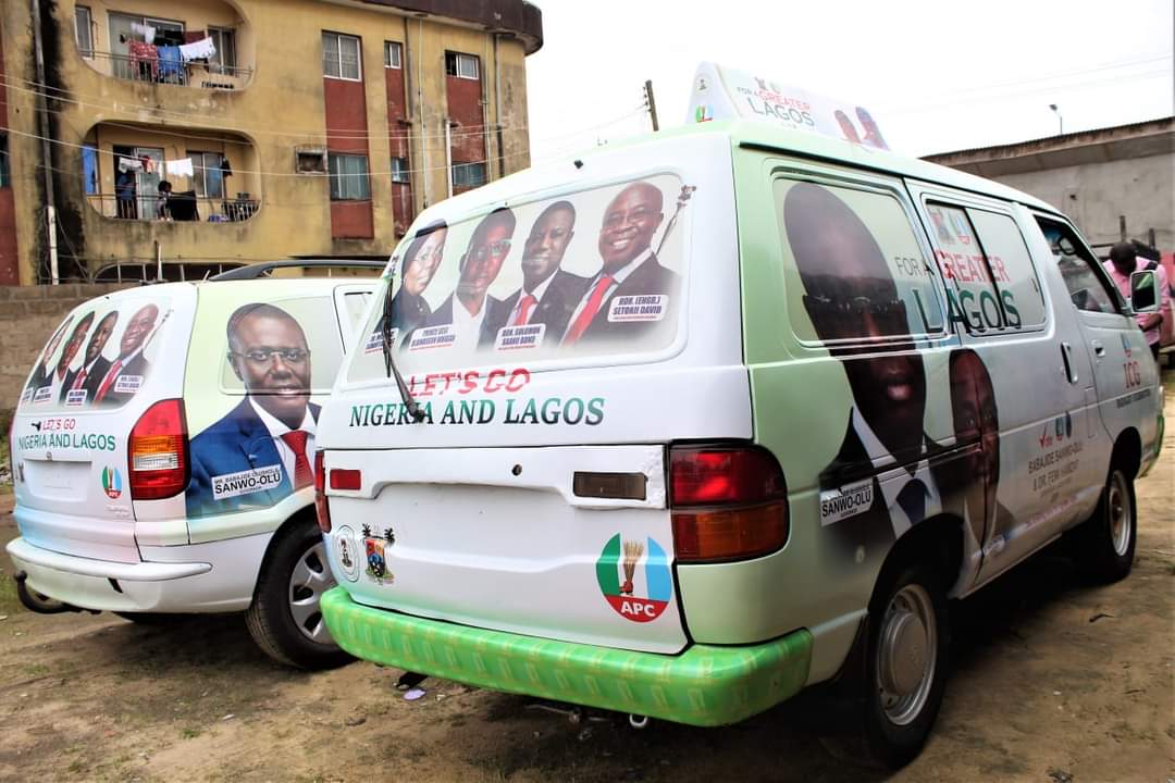 Badagry ABAT-BOS Independent Campaign Group (ICG) Open New Office, Donates Fleets of Cars and Souvenirs towards Tinubu-Shettima, Sanwoolu-Hamzat and other APC Candidates Election.
Credit: Hon. @Oil88official <a href="/BonuSolomon/">BonuSolomon</a> <a href="/KappoEmmanuel/">Kappo Emmanuel</a>
 <a href="/jidesanwoolu/">Babajide Sanwo-Olu</a>
<a href="/drobafemihamzat/">Obafemi Hamzat</a> <a href="/dayoisrael/">The Dayo Israel™</a>