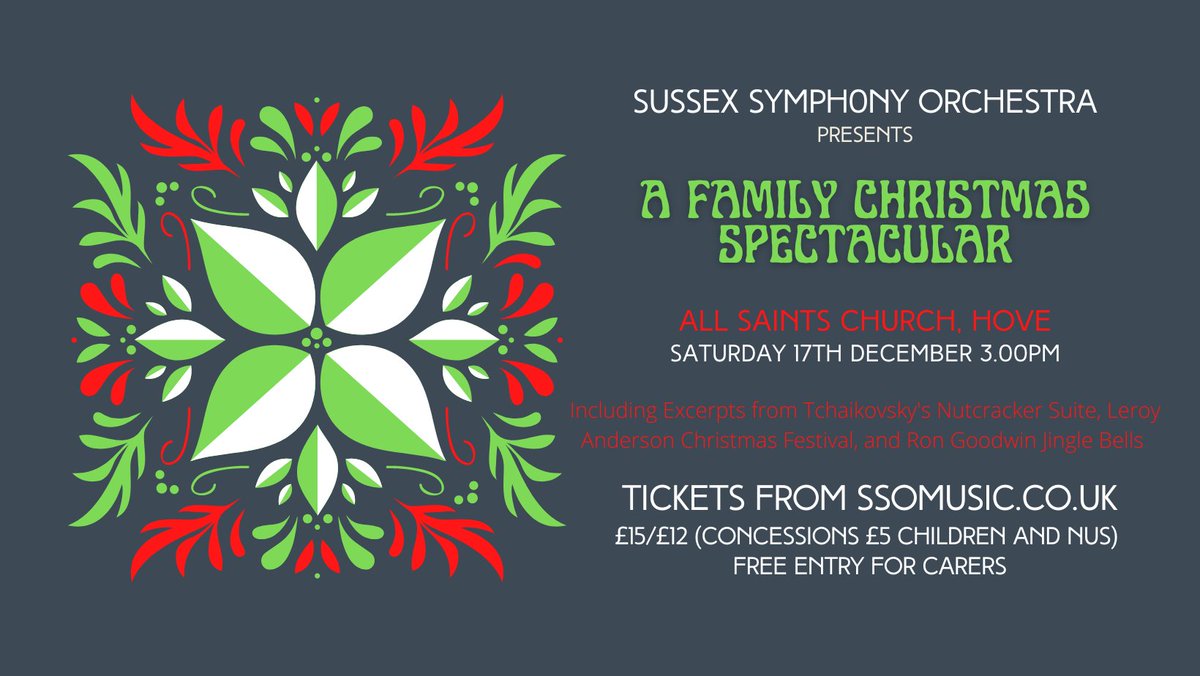SSO Christmas Spectacular, 17th December at All Saints, Hove! - mailchi.mp/d221a18838e6/b…