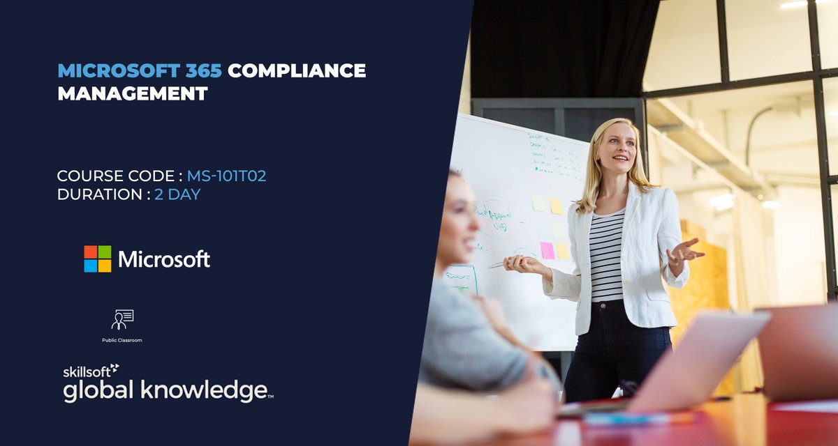 G_K_Qatar's tweet photo. Learn about Microsoft 365 Compliance Management, including data retention and data loss prevention solutions in Microsoft 365, and archiving and retention in Microsoft 365.
Learn More:
https://t.co/twGWUMEUx1

#GlobalKnowledge #learning #workshops #Microsoft #publicclassroom https://t.co/dXxoQVw5iB