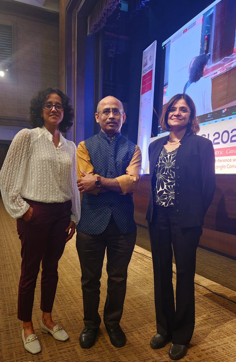 😅posing with the very tired but happy org secy Dr Amitabha Chattopadhyay at the conclusion of PCSI annual meet. 
Our pediatric heart transplant and heart failure was a tiny step forward for the Indian ped heart world. 
Hoping for many more. 
@TanujaKarande @jen_conway1