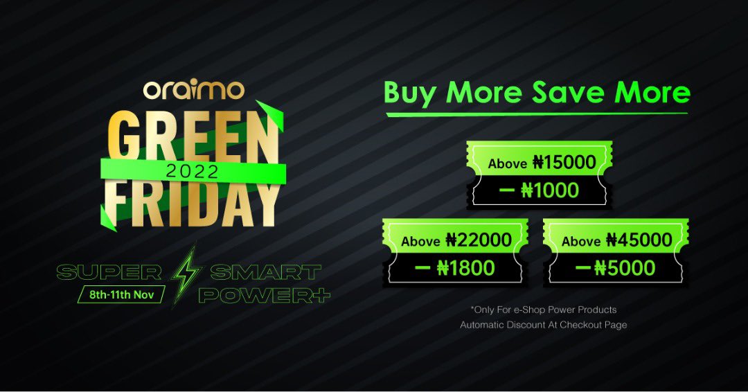 tweetsbylance's tweet photo. Grap this opportunity to buy and get discounts when you buy oraimo products .
#oraimoSuperSmartPower https://t.co/xemoIacy0I