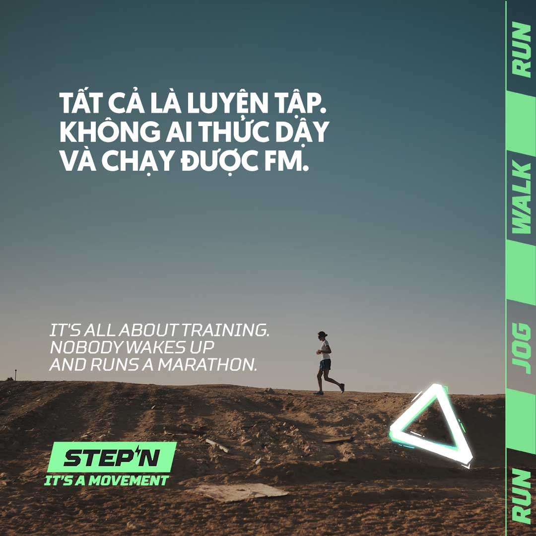 Tất cả là luyện tập. Không ai thức dậy và chạy được FM.

It's all about training. Nobody wakes up and runs a marathon.

#exercise #goal #practice #longrun #time #therapy #mentalhealth #mental #running #movement #STEPN #jog #run #hobby #walk #stepn_vietnam