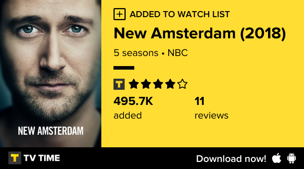 AW_Alwasmy's tweet photo. I've just started following New Amsterdam (2018) https://t.co/M6kodg5Rxp #tvtime https://t.co/qAvLyFJUIQ