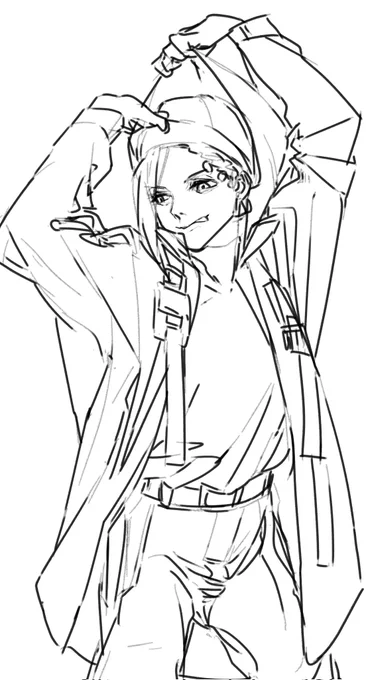 丸とか影ラフからの大雑把なラフ落書き
フカンがやっぱり難しい 