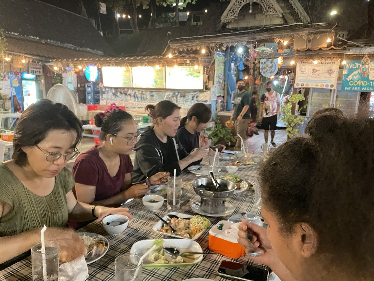 seameospafa's tweet photo. Finishing of the first day of SPAFA’s post-#IPPA22 excursion with dinner right by the Nan river in Phitsanulok province. https://t.co/Auo9Tp2PPr