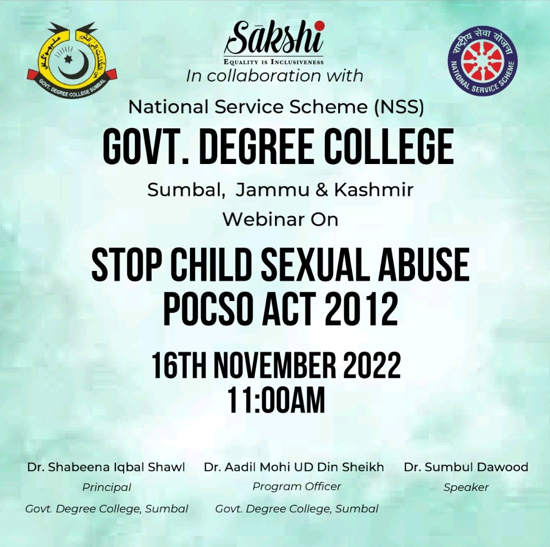 NssSumbal's tweet photo. All registered participants (Nss, Non Nss) to note, program will start at 11am. @_NSSAwards @_NSSIndia @EduMinOfIndia @OfficeOfLGJandK @kansalrohit69 @dcbandipora @JmuKmrPolice @dicbandipora @AadilMahii https://t.co/mgwDmvEOA0