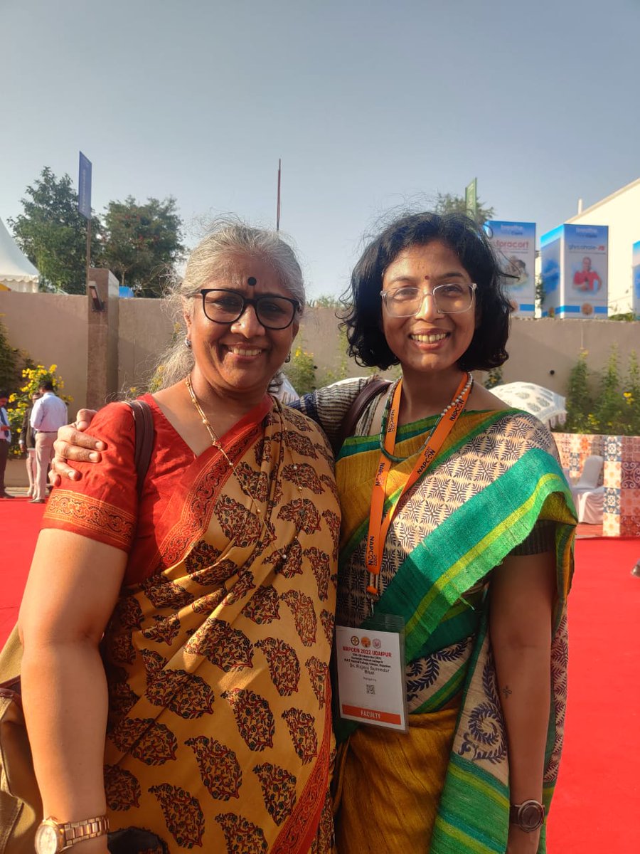 RajaniSurendarB's tweet image. #PalliPulm sisters in arms 
With Dr Rajam Iyer at #NAPCON2022. 
Pulmonologist and #PalliativeMedicine physician, we wear both hats with pride and want to see this tribe grow.
Tagging @MJJohnson_HYMS
@rkmjs1 @gburgeILDNN
@dina_khateebDO @anandiyermd @pallipulm