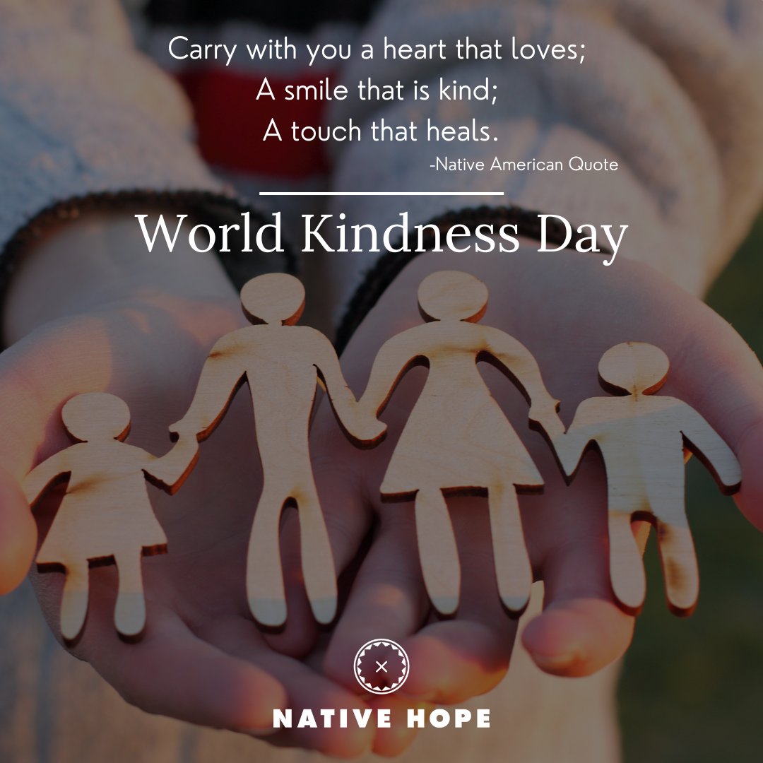 ProjNativeHope's tweet photo. November 13th | World Kindness Day 

Carry with you a heart that loves; a smile that is kind; a touch that heals.
-Native American Quote

#worldkindnessday #kindness #worldkindness #bekind #nativehope #native #nativeamerican  #kindnessmatters #kindnessquotes #spreadkindness #kind https://t.co/u62V5eRtc9