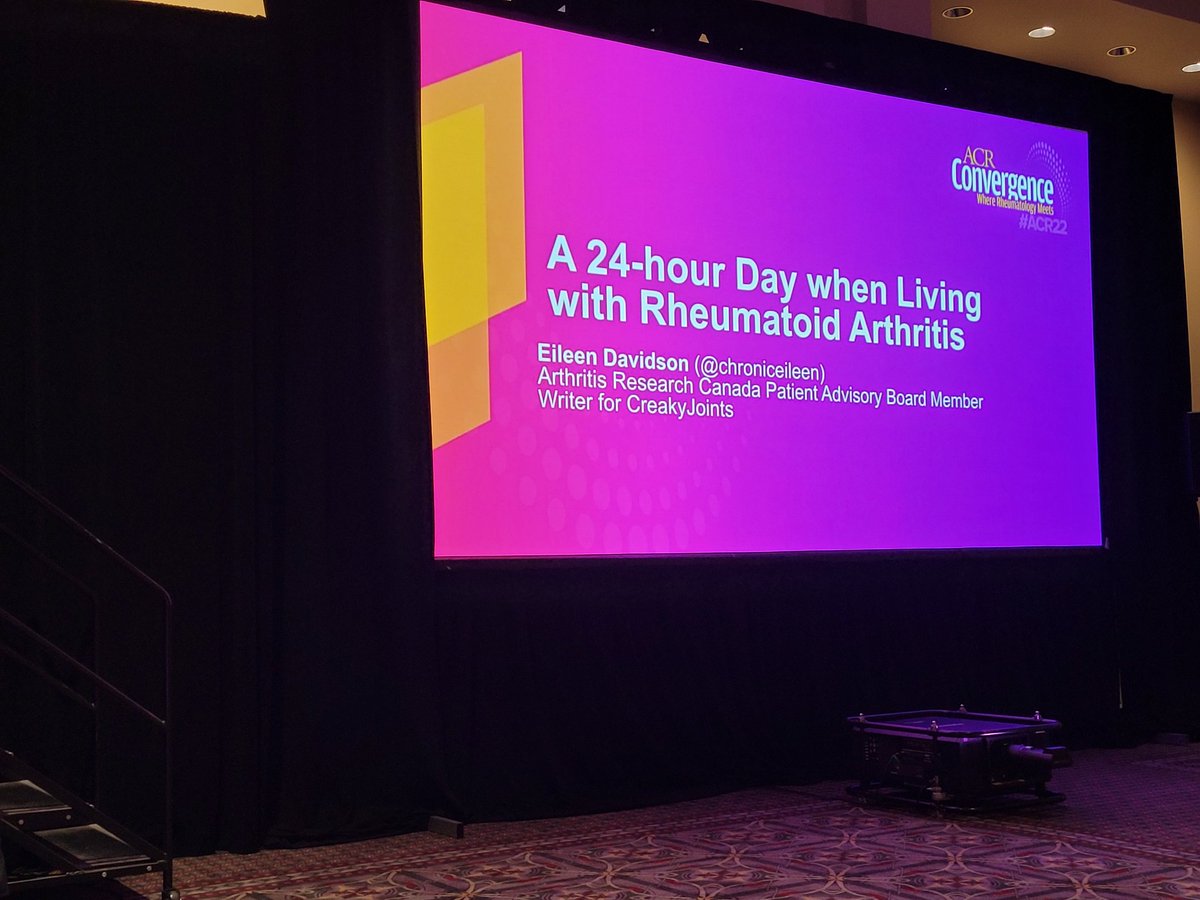 Starting the day off with a great session. One I can relate to very well.

#ACR2022 @Arthritis_ARC @chroniceileen @LLi_1 @realcc