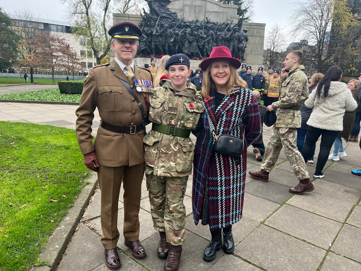 Both of us, in uniform, for the first time. #remembranceday2022