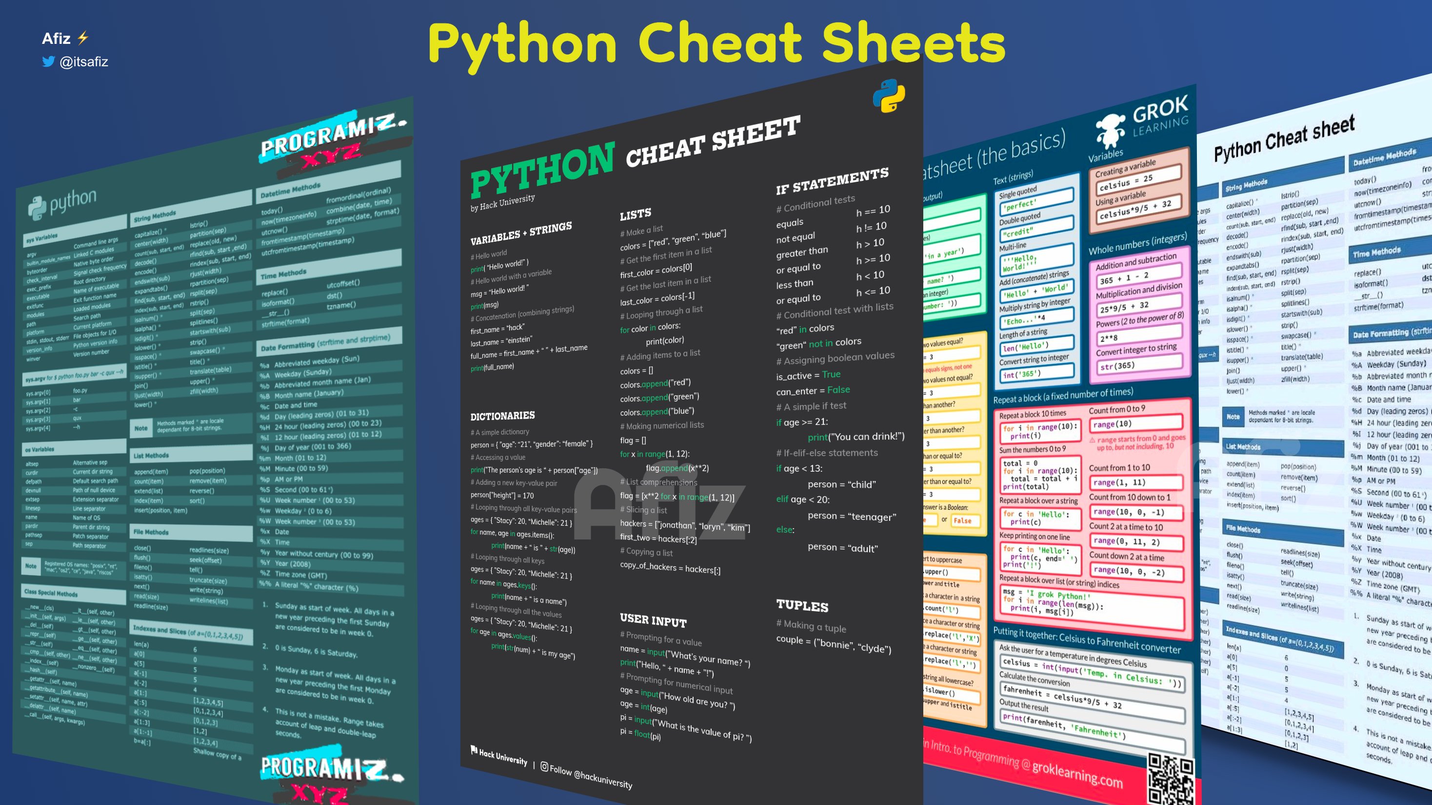 Python Cheat Sheet Wallpaper