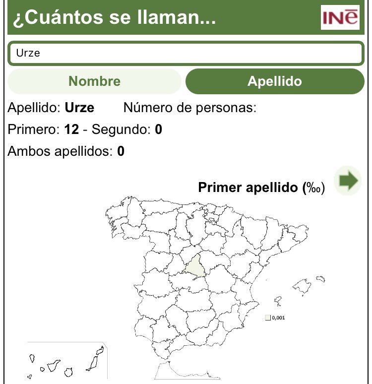 caminodomar's tweet photo. Si cambiamos la grafía ponemos #Urze
Apellido escaso que predomina en #ReinoUnido #Francia y #Portugal (en #España 12) https://t.co/idr5nCLwQe