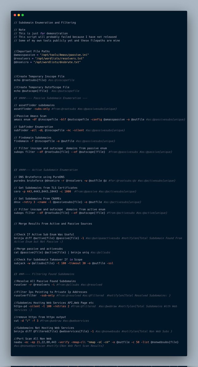 aacle_'s tweet photo. 💥 Subdomain Enum Automation Script

Download Image : https://t.co/YrD7jzh09f

#bugbounty #infosec #bugbountytips https://t.co/Px53JuC1Cn