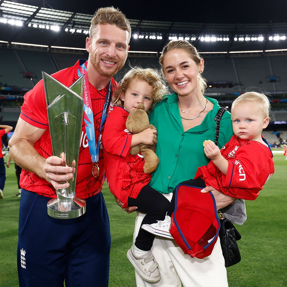 ICC's tweet photo. #T20WorldCup celebrations are better with family and friends 🥰 https://t.co/PMvnKjy9qM