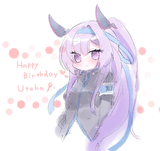 ブルアカワンドロお題より「ウタハ(誕生日)」で白石ウタハ先輩!お誕生日おめでとうございます!!滑り込み〜!#ブルアカワンドロ部 #ブルアカ #BlueArchive 