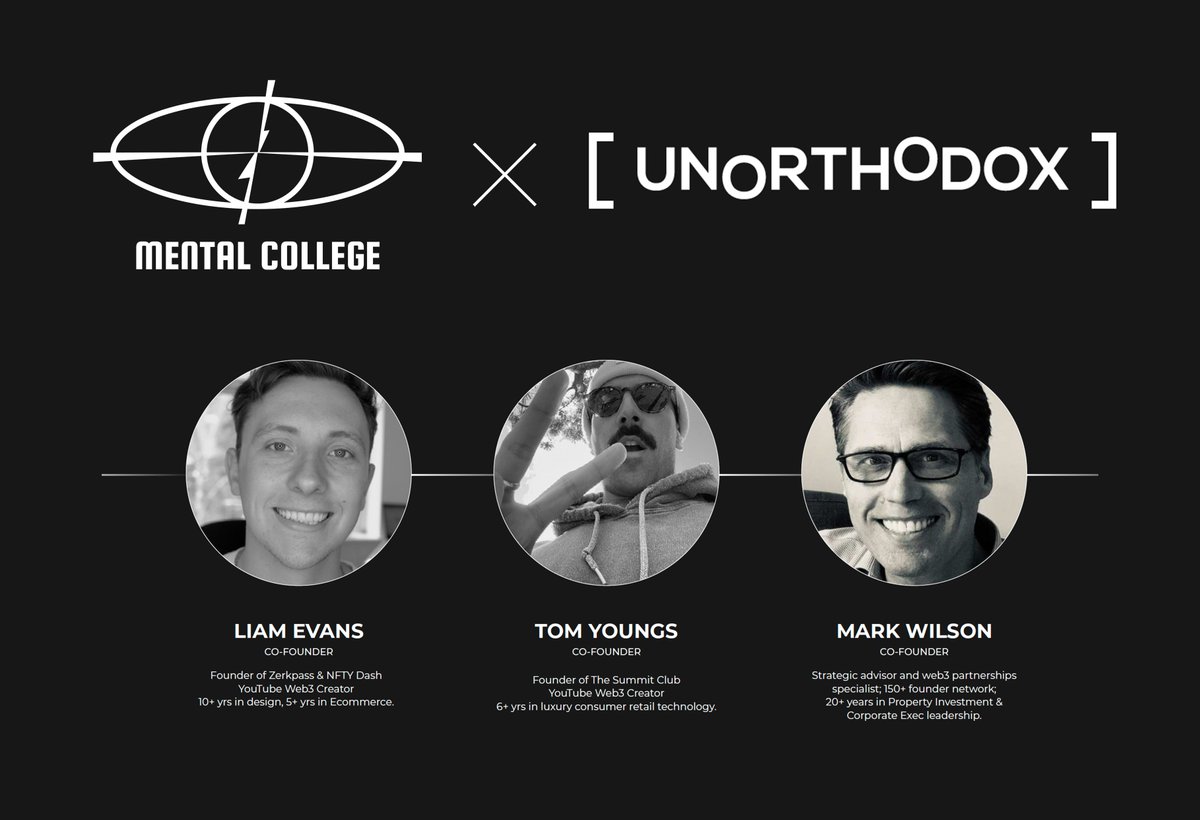 We are super excited to announce that @unorthodoxweb3  will serve as our official advisors, and will be assisting us with all aspects related to strategy and marketing! 

This partnership will bring us to a new level and we appreciate everyone from Unorthodox for their support!