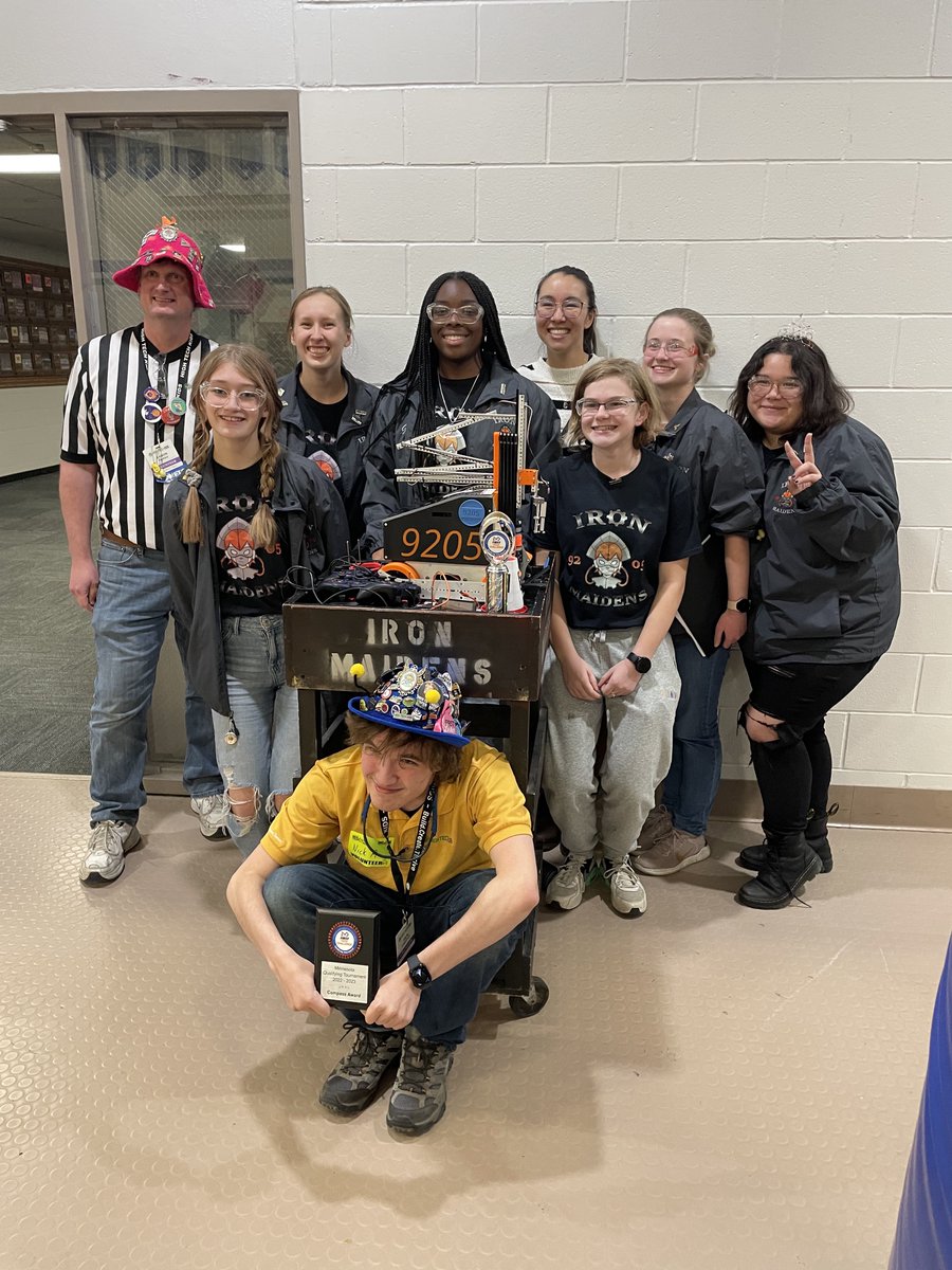 Congratulations to our <a href="/IronMaidensFTC/">Iron Maidens</a> robotics team for once again advancing to the State tournament at FIRST Tech Challenge competition yesterday. The Iron Maidens have advanced to State every year since 2014!
