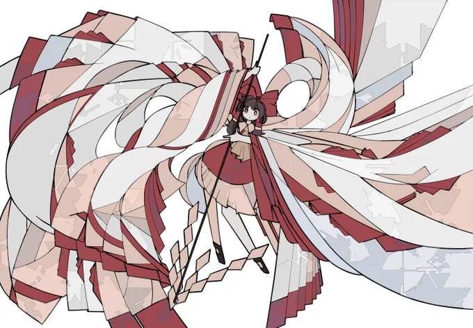 楽園の。#習作 #博麗霊夢 #hakurei_reimu #touhou #东方 #東方Project 