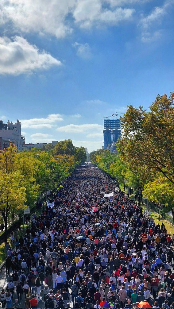 isabanes's tweet photo. Vergüenza información de @telemadrid  al rescate de #Ayuso. Por más  que manipulen, la realidad es que la defensa de #SanidadPublica  ha desbordado todas las previsiones . https://t.co/6vXpgF7Sku