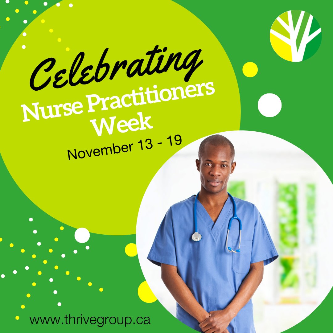 It's Nurse Practitioners Week in Canada! 💚

Thrive Group would like to thank all of our partnering Nurse Practitioners that work with us to ensure our clients and residents have the best quality of life.

#NPDay #Thankyou #Appreciation #Healthcare #NonProfit