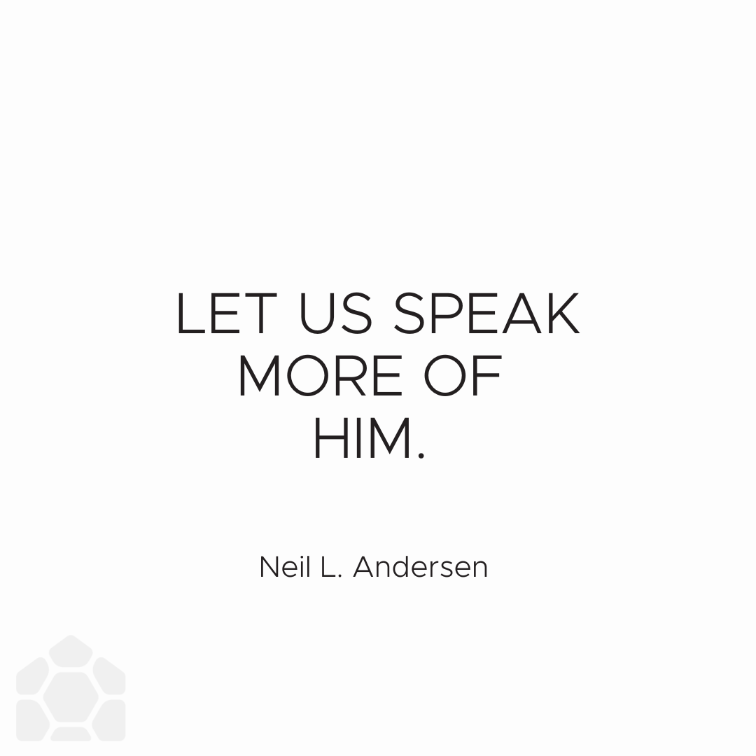 ourturtlehouse's tweet photo. "You and I speak of Jesus Christ, but maybe we can do a little better. If the world is going to speak less of Him, who is going to speak more of Him? We are! Along with other devoted Christians!" @NeilLAndersen  #genconf2020 #churchofjesuschrist #hearHim #followHim https://t.co/nzZDxUP6Ef
