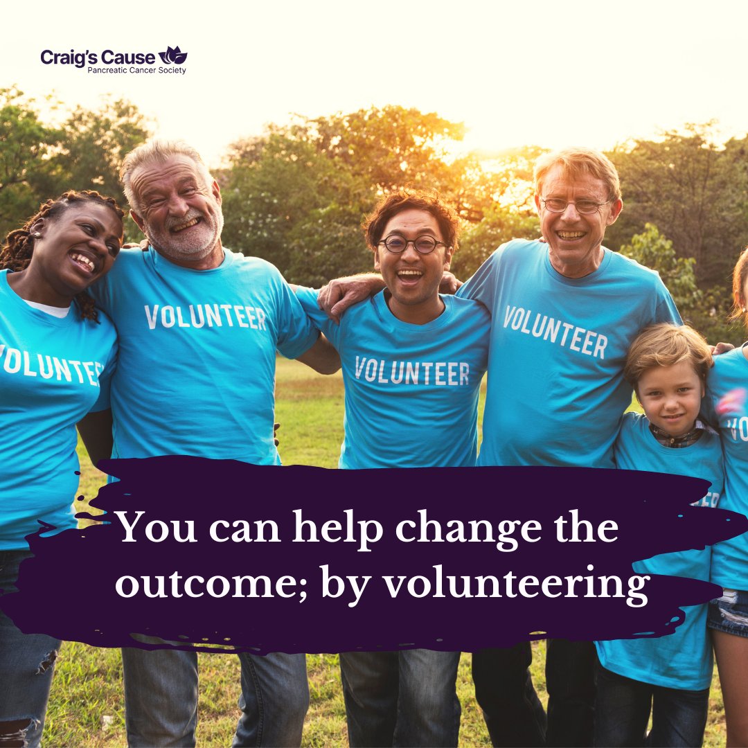 CraigsCauseCan's tweet photo. You can help #CHANGETHEOUTCOME by volunteering! 

November is Pancreatic Cancer Awareness Month. 

#CHANGETHEOUTCOME
Donate now: https://t.co/xZFkDwJ08c
.
.
.
.
@worldpcc #PancreaticCancer #ItsAboutTime #Health #Wellness #CanadianPhysicians #CanadianCancerSociety #Donate #Cancer https://t.co/5wCVf3k8WC