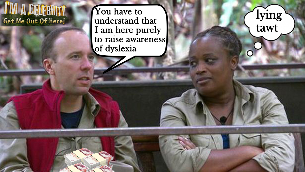 Week Two: Matt Hancock finally reveals real reason
#ImACelebrity #ImACeleb #Imaceleb2022 #Imaceleb2022 #ImACelebrityGetMeOutOfHere #MattHancockBelongsInJail