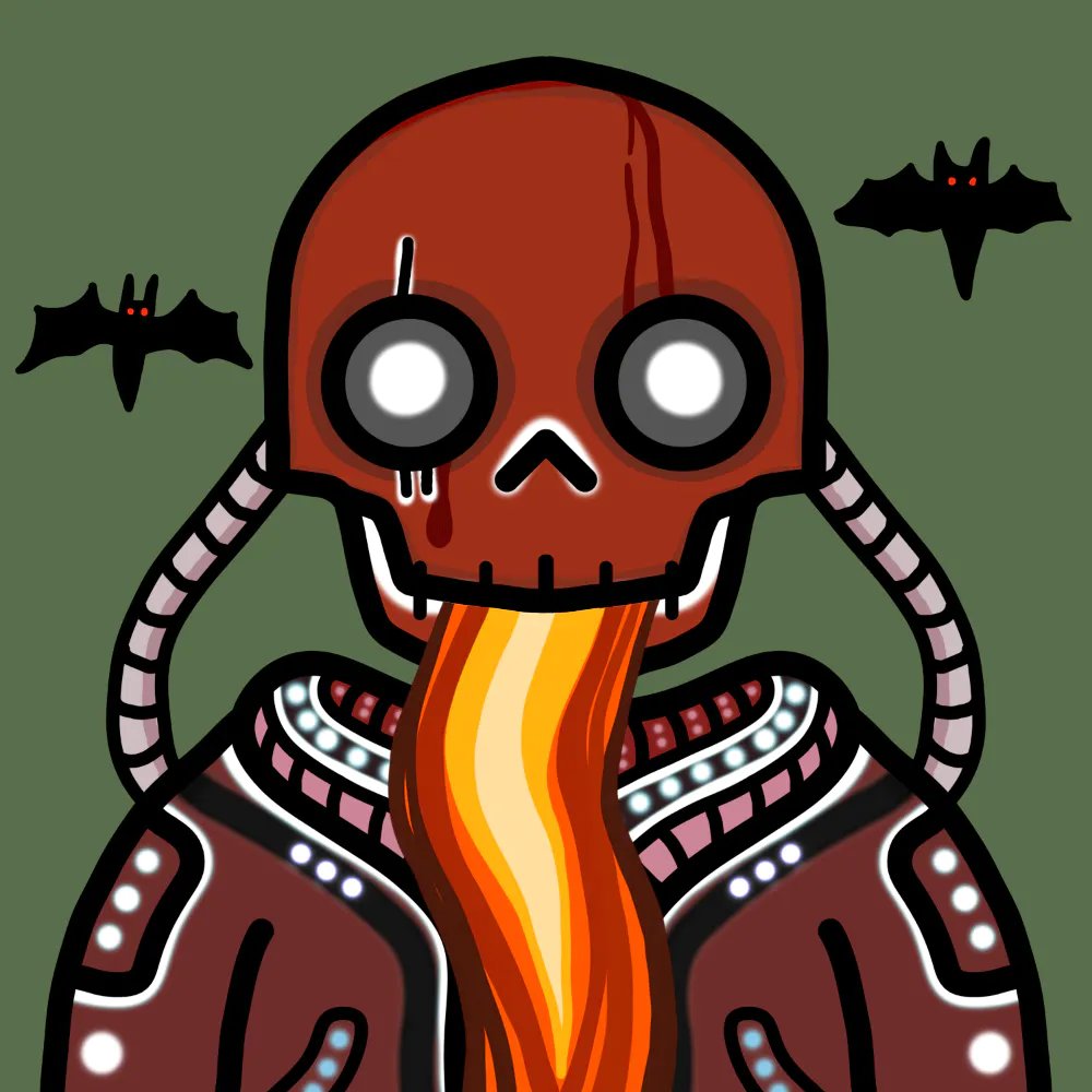 m4tkim's tweet image. Thanks #RoboSkull
@ThaiGhostsNFT &amp;amp; @NovaNautsNFT