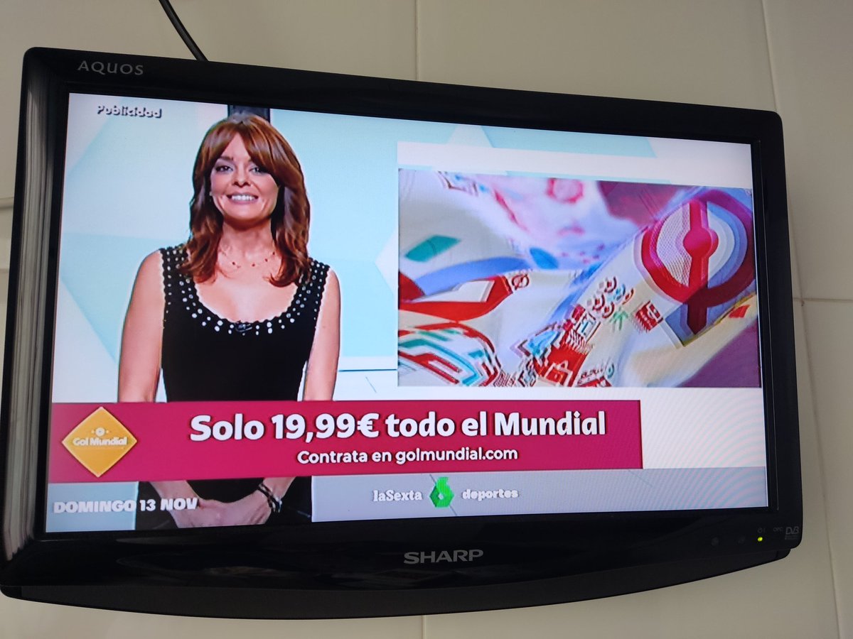 Hacen un mini reportaje en la sexta criticando el "mundial de la vergüenza" y a continuación esta publicidad: 🤡