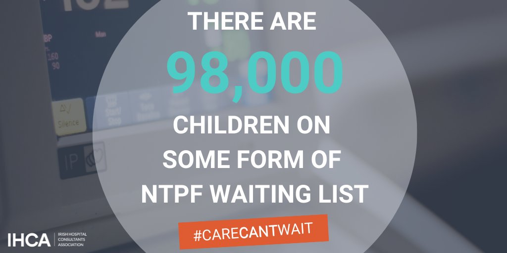 1 in 12 children are now on some form of hospital waiting list due to growing Consultant vacancies and worsening capacity deficits.
Increases in waiting times for planned procedures can mean children’s conditions may significantly deteriorate. #CareCantWait @donnellystephen 1/2