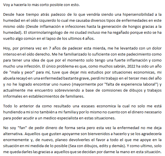 Yo se que esta es una cantidad insana de texto y tal vez no lo quieran leer de primeras pero créanme que si se toman 5 minutos de su día para leerlo se los agradeceré un montón.

En caso de que quieran apoyarme:
paypal.com/paypalme/troyd…

rt y demás también se agradecen.