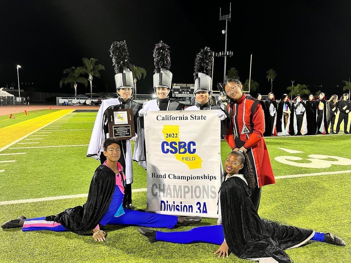 Congratulations to your Southern California Division 3A Champions, Colony High School Titan Regiment! #CSBC2022 #WhereChampionsPlay @colonybands