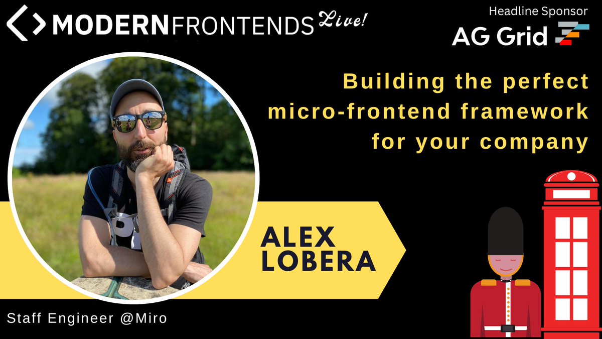 Our 💯+ Speakers like @alex_lobera are already on their way to or are already in London! Use discount code MODERN10 for in-person tickets ✅ Modern Frontends 📅 Nov 17-18 🎟 modernfrontends.live Can't join in person? For virtual access, go to virtual.modernfrontends.live