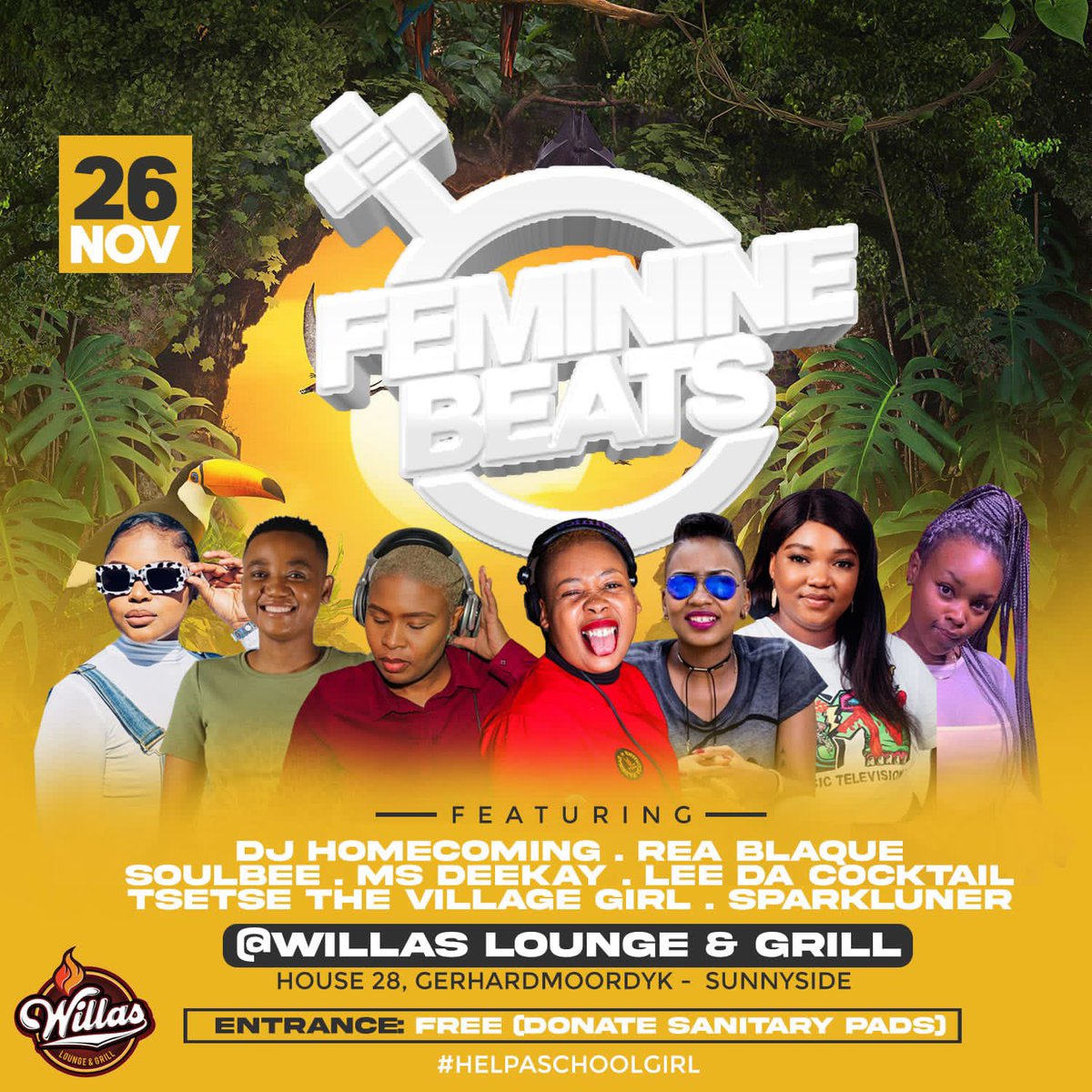 It’s #helpaschoolgirl @WillasloungeSunnyside #thapelo #Uyajola99 #femininebeats #IdolsSA #IdolsSAFinale