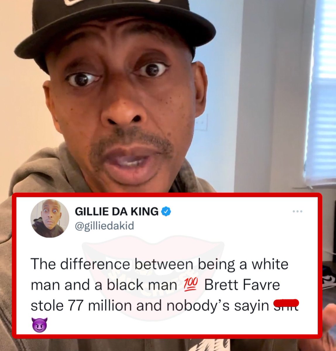 SaycheeseDGTL's tweet image. Gillie Da Kid speaks about the difference between a white man and a black man
