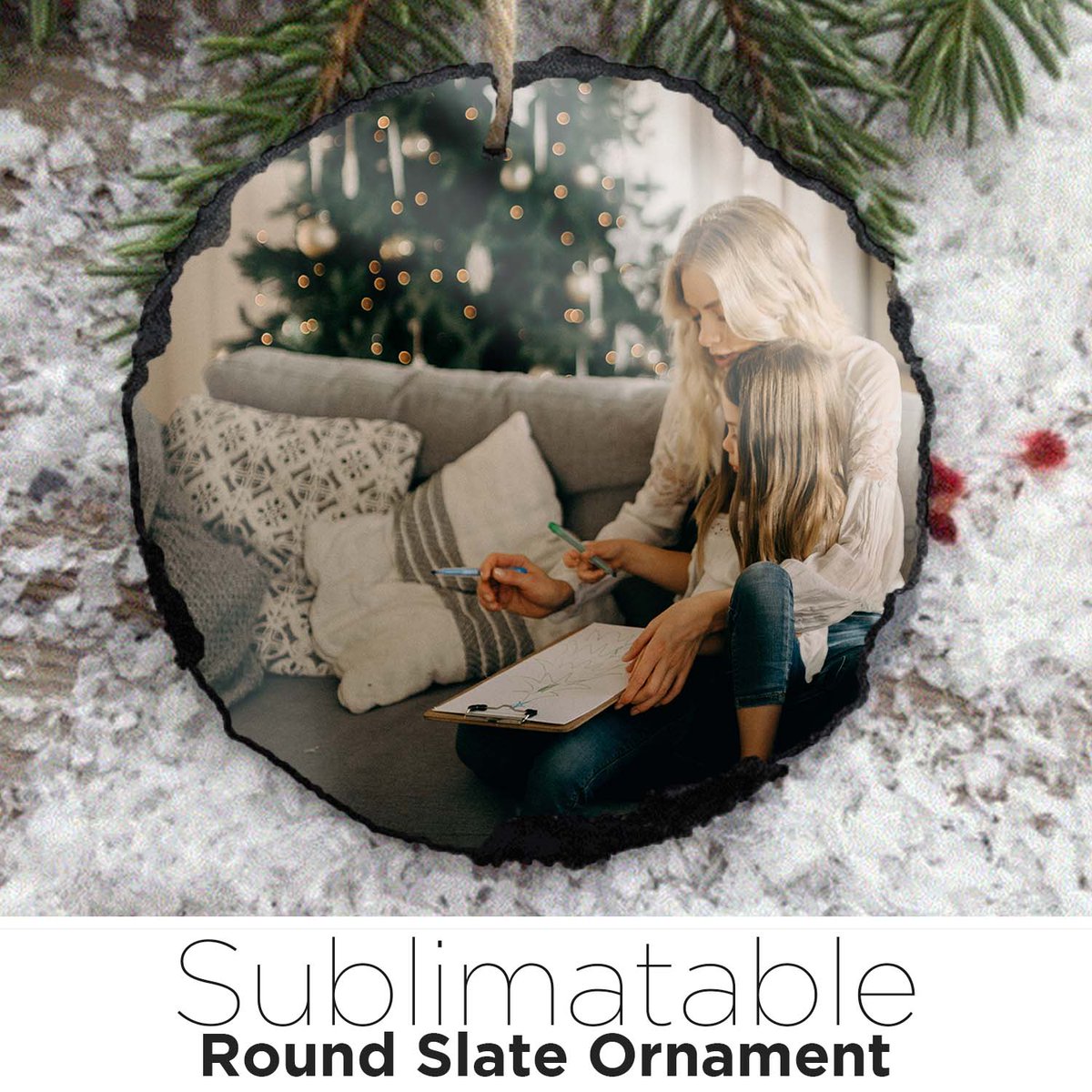 With Christmas around the corner, these #sublimation Slate #Ornament are perfect for decorating your tree this year!
.
.
.
#GiftIdea #Christmas #SublimationOrnament #TreeDecoration #PersonalizeGift